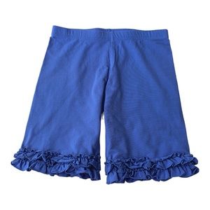 Eleanor Rose True Blue Knit Brailey Shorts. Size 14/16